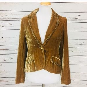 Central Park West Brown velvet jacket embroidery